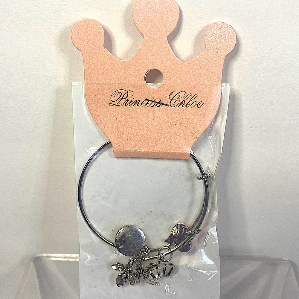 NEW PRINCESS CHLOE BABY BRACELET SILVER 5 CHARMS